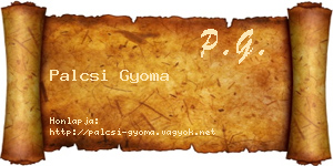 Palcsi Gyoma névjegykártya